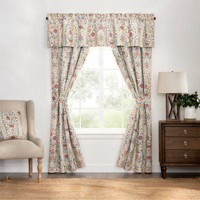 Baroda Floral Window Panel Pair Set