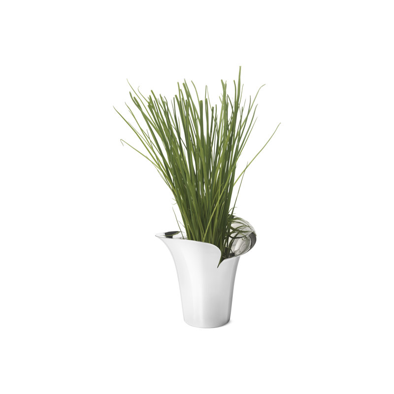 Bloom Botanica Stainless Steel Pot Planter, 7.48" H x 10.04" W x 9.33" D