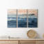 Lake Sunrise - peinture sur toile tendue 3 pièces-1283195157