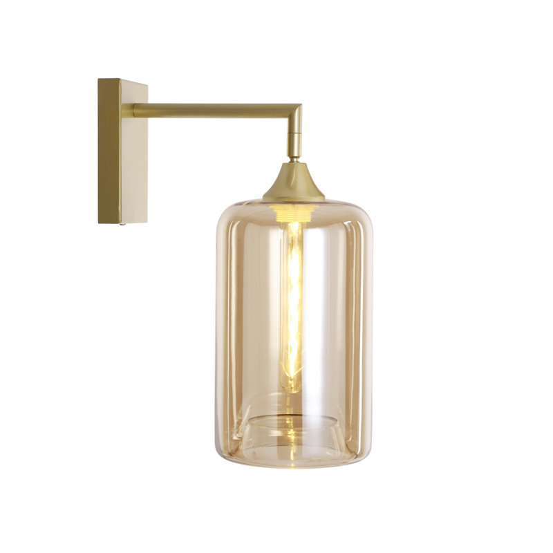 Bonita Armed Sconce, Amber, Gold
