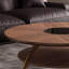 Table basse de luxe moderne en noyer