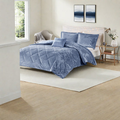 Luxurious Bedding Sets, King Cal King Velvet Modern Home Comfort