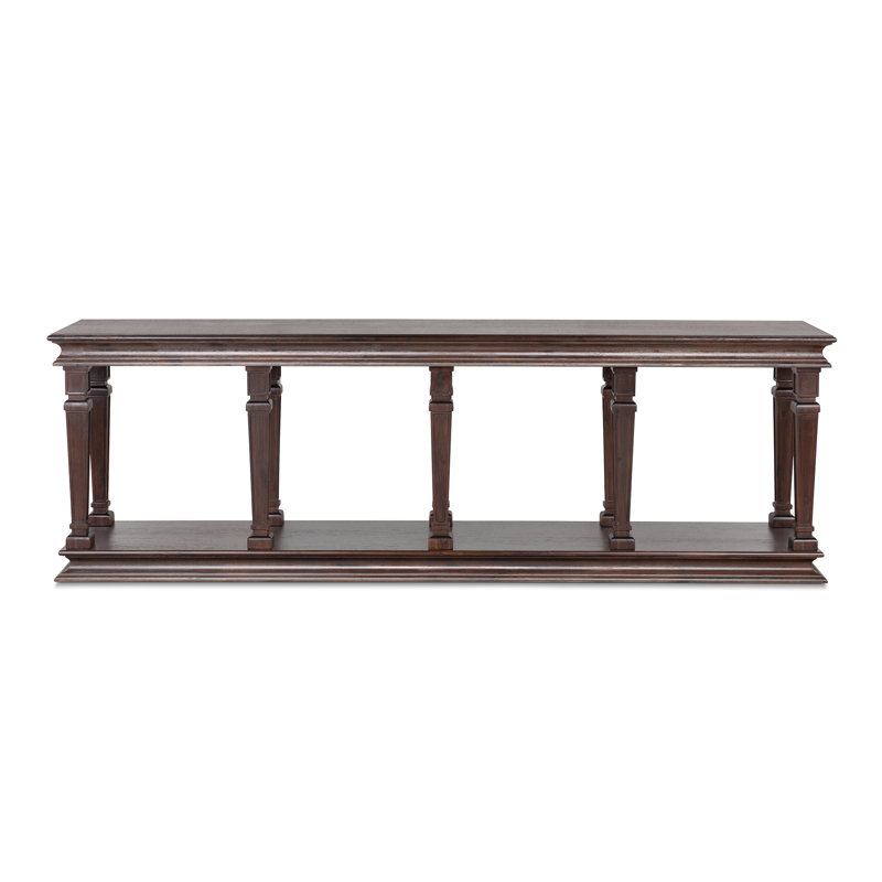 Console Camelot, truffe, H 31 po x l 96 po x P 20 po, Brun