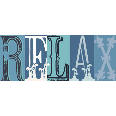 Relax II - Textual Art Print