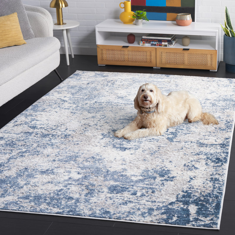 Amelia Performance Performance Abstract Rug, Rectangle 9" x 12"