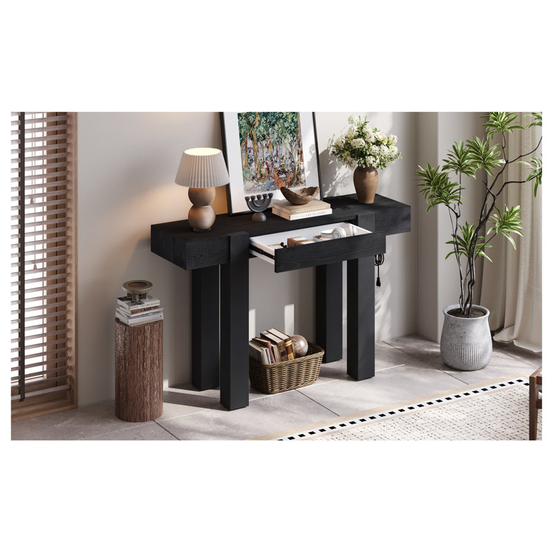 Console Rustic Minimalist Wood