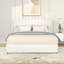 Classic Boucle Bed With 4 Drawers & Transitional 40Lbs Capacity Wooden Slats