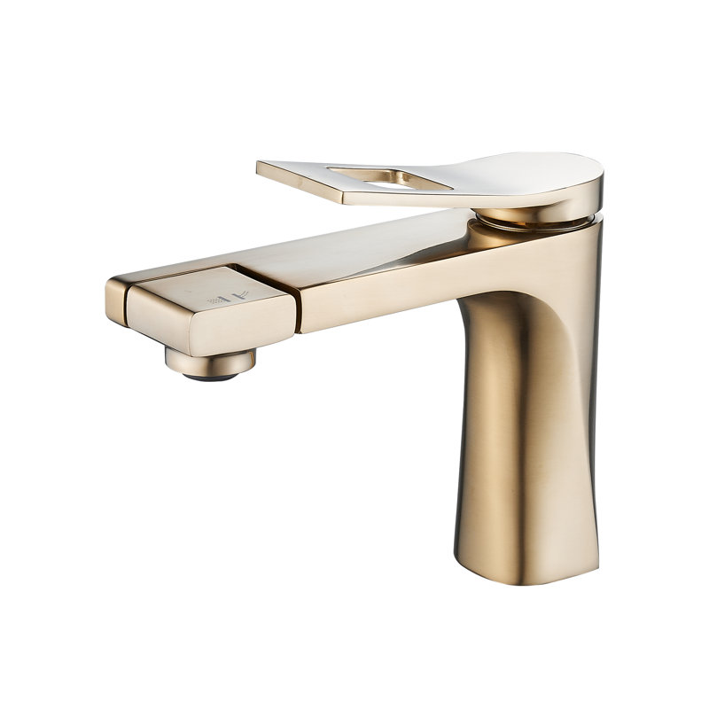Single-Hole Single-handle Bathroom Faucet, Gold