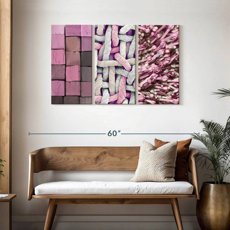 Kerner Pink Things, 28" H x 45" W