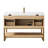 Cataleya Single Sink Bath Vanity in Weathered  with White Grain Composite Stone Top-768135024-768135027