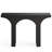 47” Modern Black Console Table For Entryway & Behind Sofa – Narrow Hallway Table With Arched Base