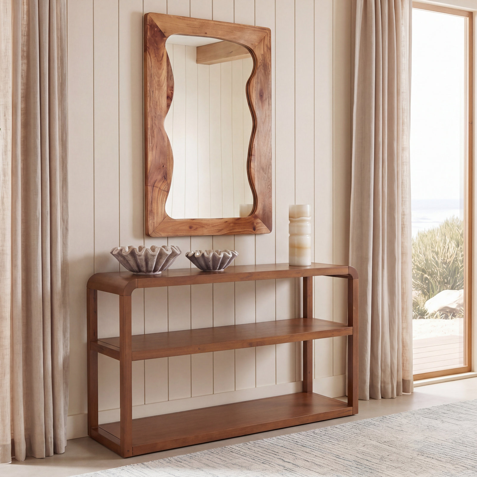Chauncey 53" Console Table, Walnut