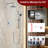 SUMERAIN Rain Bathroom Complete Shower System with 3 Setting Spray Handheld Shower, Shower Faucet Set with Slide Bar-113055988