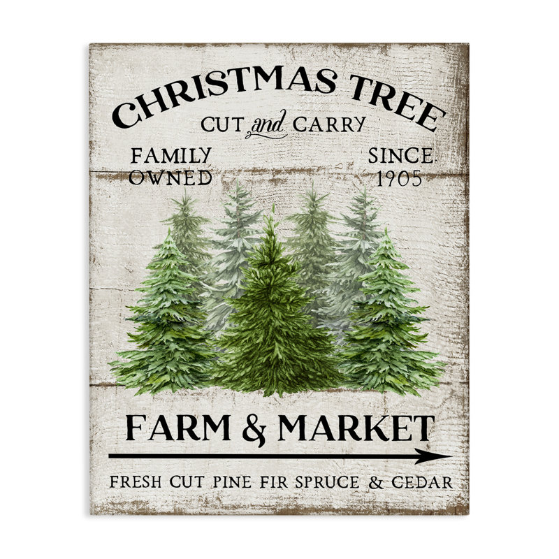 «Farm Market Christmas Trees» par Creatif Belle, H 30 po x l 24 po
