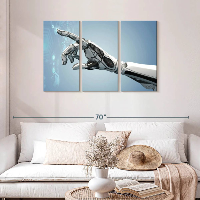 Kelan Futuristic Robot Arm, 28" H x 45" W