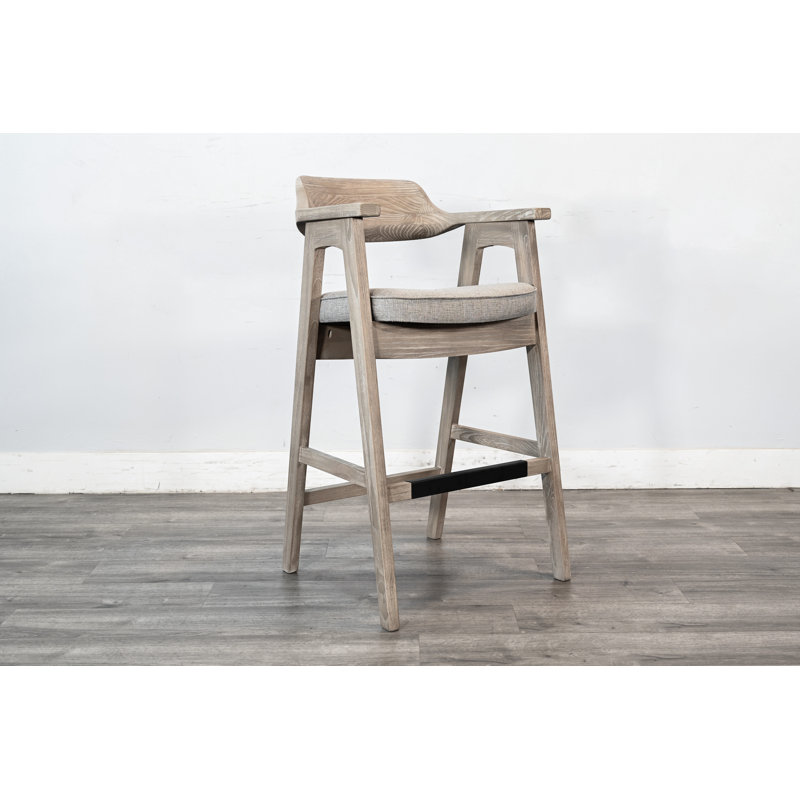 Wren 30" Seat Height Stool, Beige, Bar Stool (30" Seat Height), Wheat