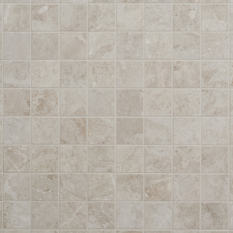 Nova 11.81 In. X 11.81 In. Matte Porcelain Mosaic Floor And Wall Tile (0.96 Sq. Ft. / Each), Bone Beige