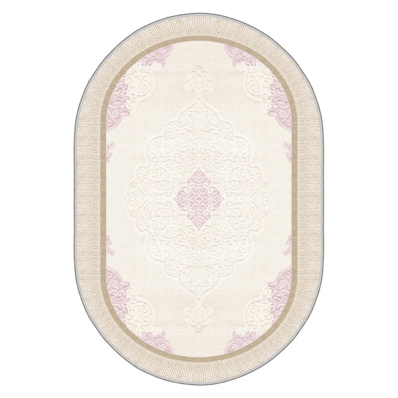 Premium Hall Carpet (3.3 x 6.6 ft), 100% Polyester, 0.3 in Pile Height | Antibacterial, Non-Slip PVC Dot Underside, 650 g/m² | Durable Woven Design, 3D Digital Printing, Machine Washable, Ideal for Home Décor