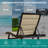 Patio Chaise Lounge Set Of 2, Outdoor Lounge Chairs, Aluminum PVC-coated polyester Pool Lounger With Adjustable Back For Beach Poolside Lawn Sunbathing