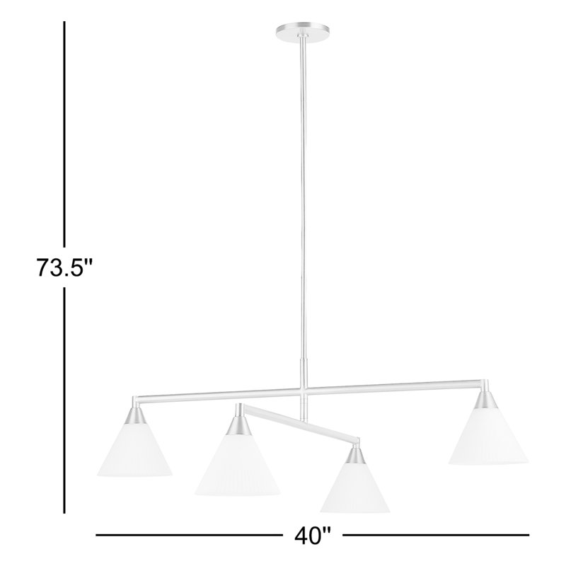 Mimmo Iron 4-Light Chandelier