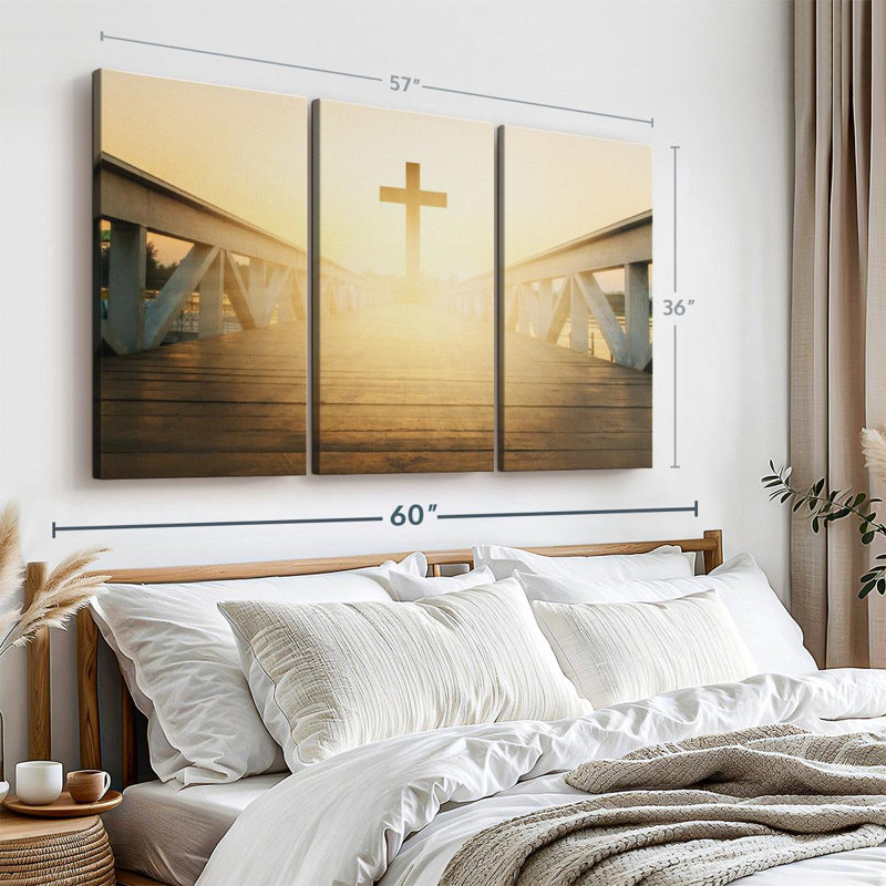 «Beyond The Cross» sur toile, H 36 po x l 57 po x P 1,25 po