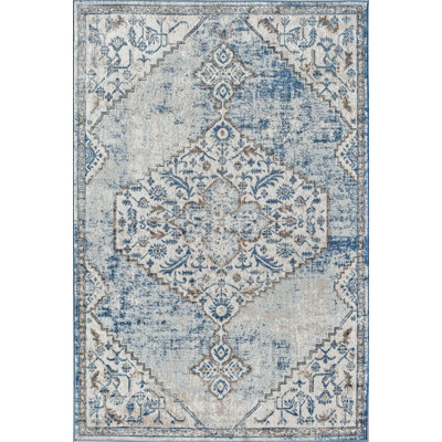 Tapis bleu poudré Freya