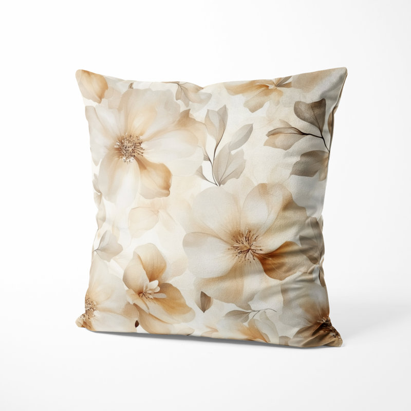Coussin Floral, H 20 po x l 20 po