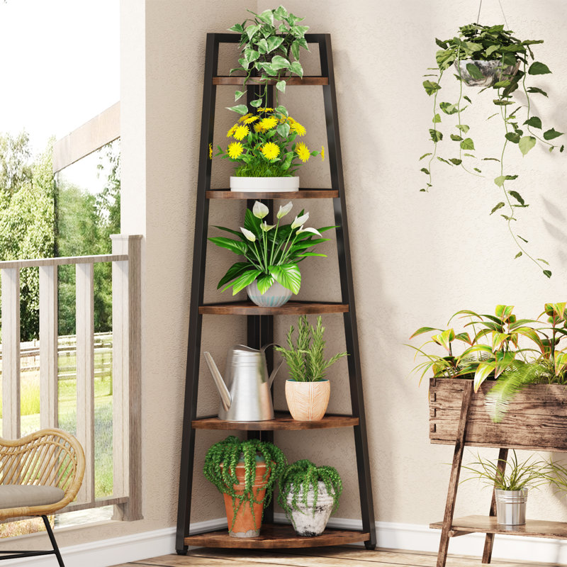 Berks Corner Bookcase, Brown/Black