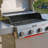 Monument Grills 4 Burner Propane Gas Grill 49000 BTU, Stainless Steel Barbecue Grill with Broil Zone, Cast Iron Grates, Side Burner, Folding Shelves, Flip Rack, Easy Cleanup & Swivel Casters with Locks, Mesa II 415BZ-87665522