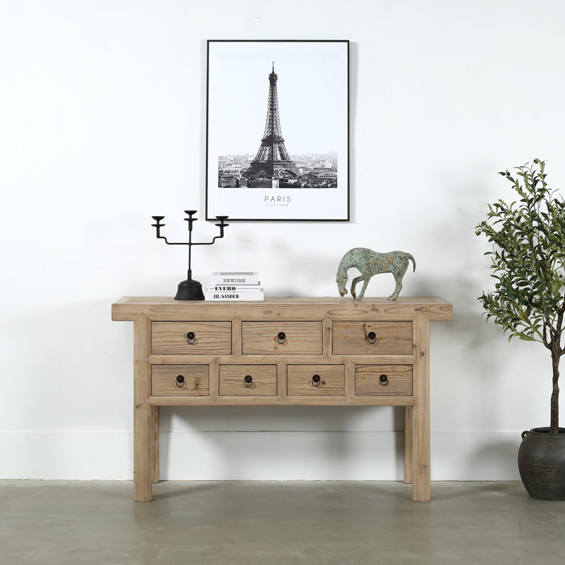 Capri Solid Wood Sideboard, Brown, 35"H x 60"W x 16.7"D