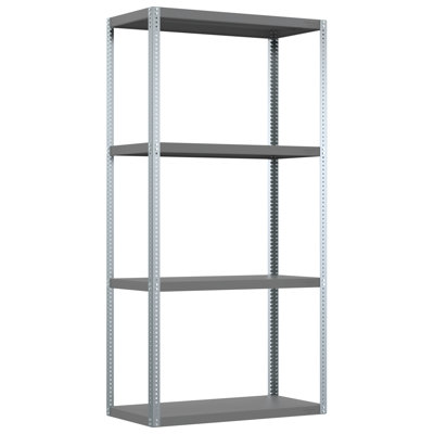 Durham 85F1812F3D734E85A9DC820A89FFF606 Heavy Duty Shelving, 4 Shelves, Gray