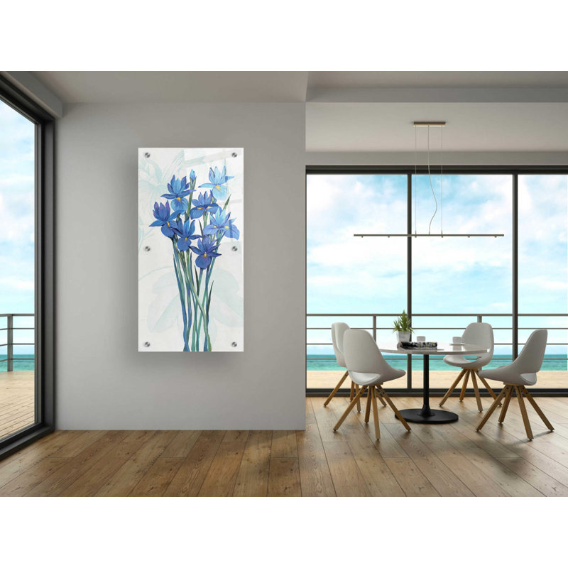 «Blue Iris Panel II» par Tim O'Toole, H 48 po x l 24 po