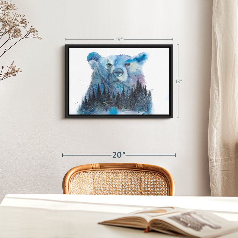Animal «Illustration d'ours des forêts», H 13 po x l 19 po