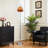 62'' Round Glass Shade Floor Lamp