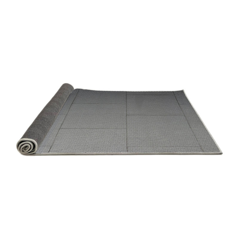 Tapis géométrique gris, Rond 6 pi