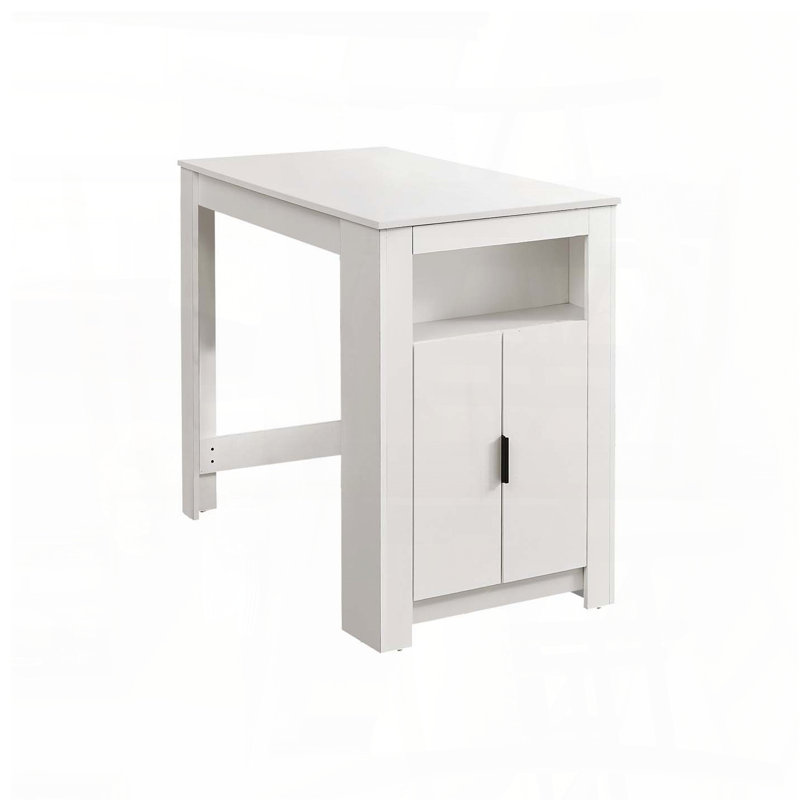 48'' Counter Height Dining Table with Storage, White