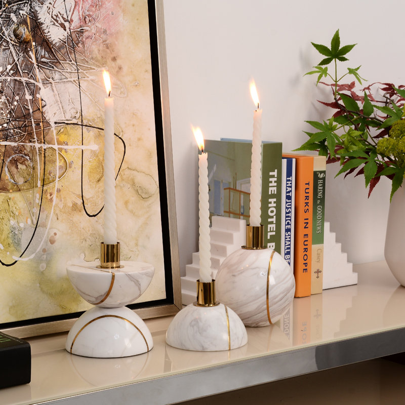 Hemisphere 3.54" Tabletop Candlestick