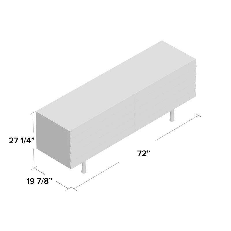 Lap 72'' W 4 - Drawer Dresser, Black/Black Ash