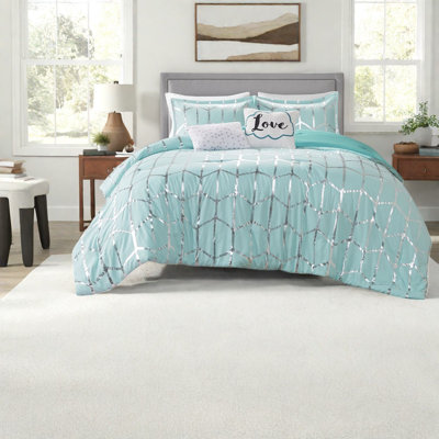 Ensembles de literie en microfibre douce pour grand lit, style maison moderne métallique