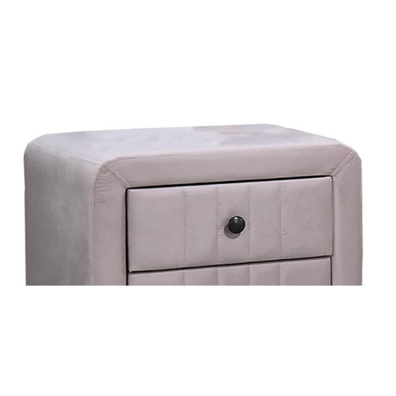 Sylvia 20'' W Nightstand, Light Pink