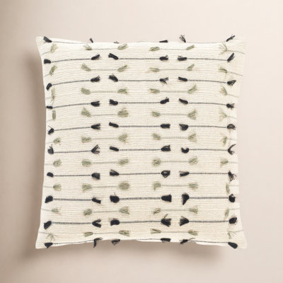 Santina Tassels Cotton Throw Pillow