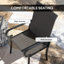 Ensemble de 4 chaises de salle à manger d'extérieur en osier Outsunny-336263916