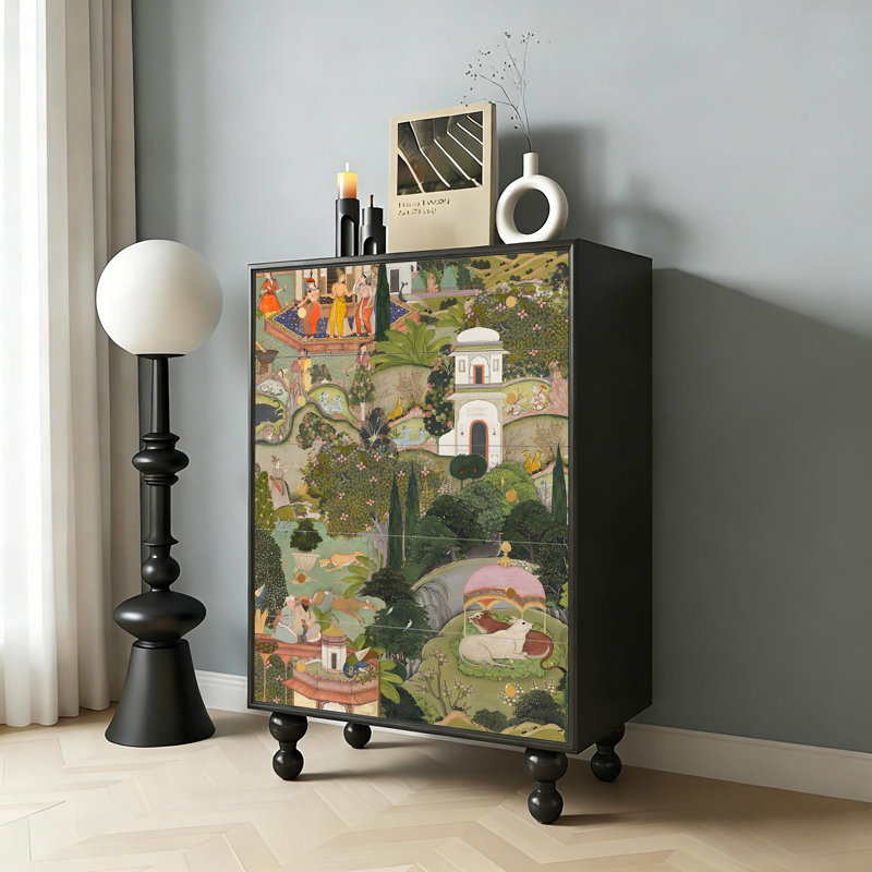 Commode d'appoint 5 tiroirs Ceridwen