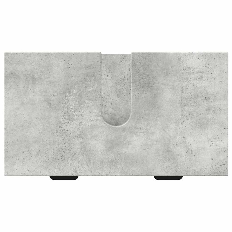 60.5cm Bathroom Vanity Base Only, Concrete Grey