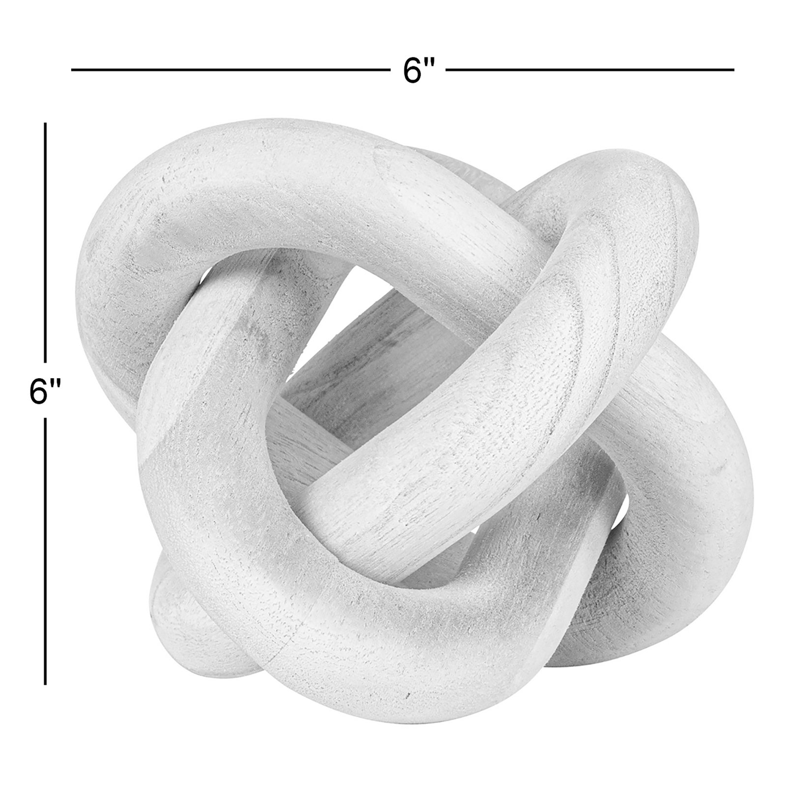 Gwennie Genuine Marble Sculpture, White