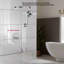 Pomme de douche Derengge avec pomme de douche 8 pouces, pomme de douche à main 5 fonctions-101682950