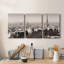 Triptyque Paris - toile tendue avec châssis de qualité supérieure - prête à être accrochée-557761897