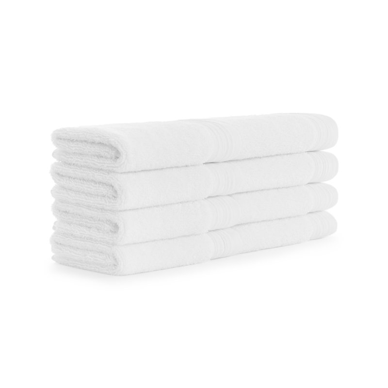 Adalius Turkish Cotton Washcloths (Set of 8), White