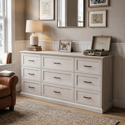 Altona 71'' W 9-Drawer Elegant Dresser & Chest