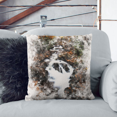 Woodland Stream Cushion with Filling